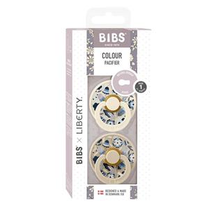 BIBS Fospeen  x Liberty Bobo Ivory 0-6mnd 2 st