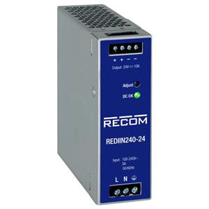 RECOM REDIIN240-48 DIN-rail netvoeding 48 V 5 A 240 W Aantal uitgangen: 1 x Inhoud: 1 stuk(s)