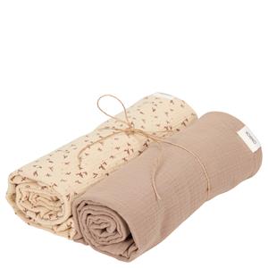 Koeka Hydrofiel Swaddle 2-Pack Trail - Beige/Caffe
