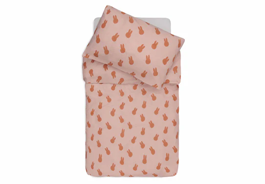 Miffy Shadow Dekbedovertrek - 100 x 140 cm - Wild Rose