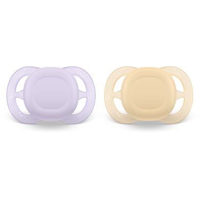 Philips Avent Avent Philips Ultra Start fopspeen SCF075/01 in paars/geel