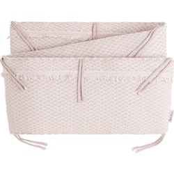 Baby's Only Happiness Bed/Boxbumper - Oud Roze / Ecru