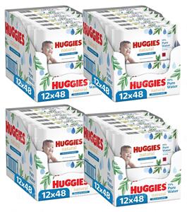 Huggies  Natural - 0% Plastic - Billendoekjes - 2304 babydoekjes - 48 x 48