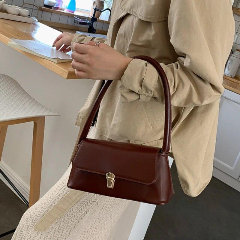 Enjoytime H Crossbodytassen voor vrouwen Modeontwerp Okselvrouw Schoudertas Vrouwelijke handtas en portemonnees Effen kleur rood