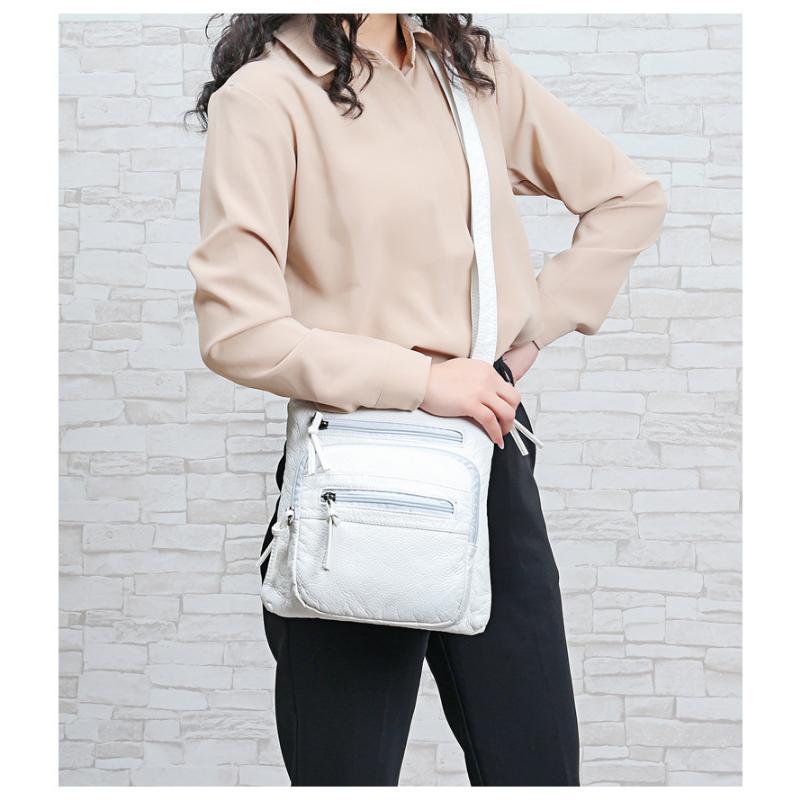 VIA ROMA Vrouwen mobiele tas Street Trend zachte mode crossbody een schouder water was dames kleine tas one size zwart