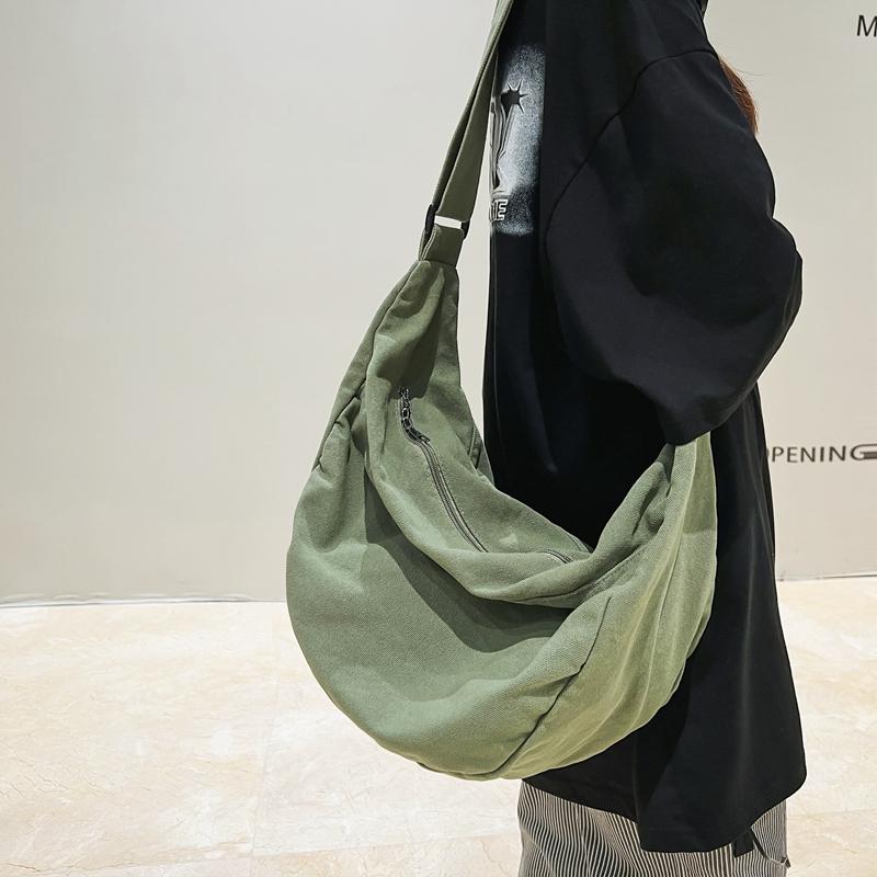 Your favorite bag Effen kleur canvas vrouwelijke crossbody tassen voor vrouwen grote capaciteit winkelen messenger bag studenten schoudertas unisex schooltas grijze kleur