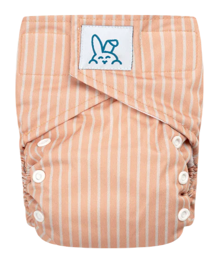 Bumbuns Easy Herbruikbare Luier Stripes Apricot Klittenband