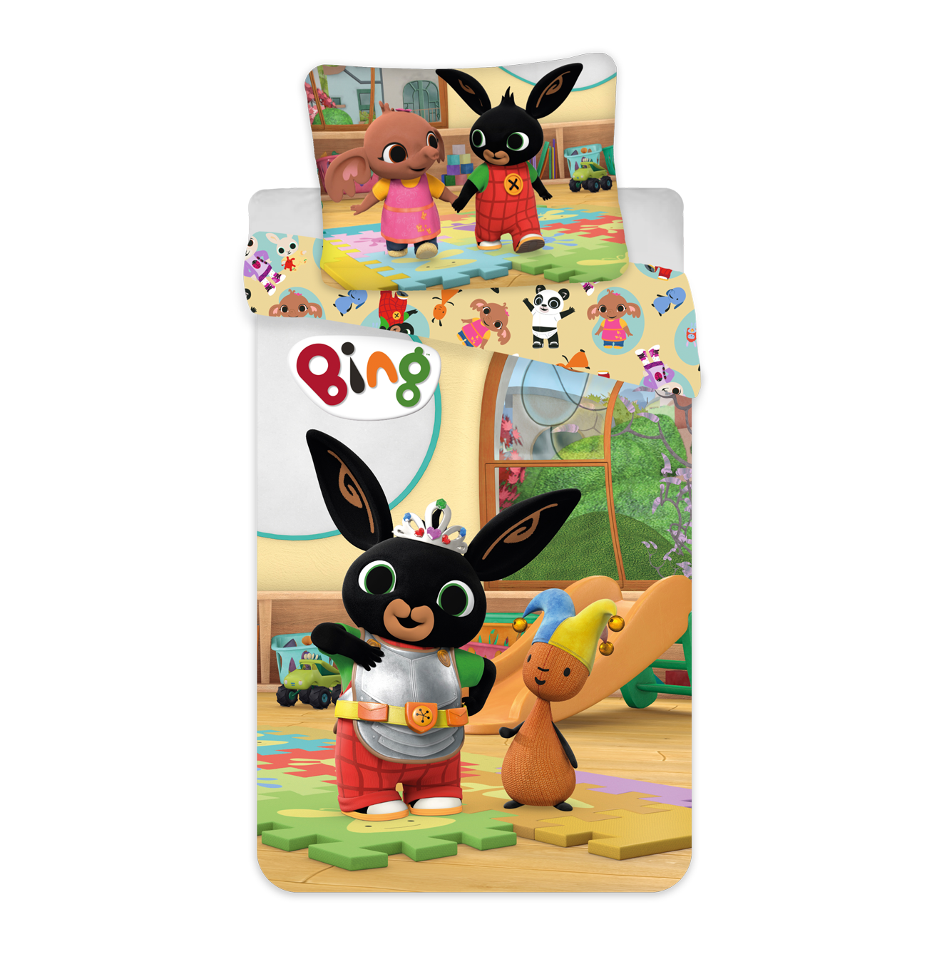 SlaapTextiel Bing Bunny BABY Dekbedovertrek Speeltijd - 100 x 135 cm - Katoen