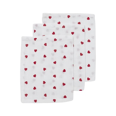 Heart Washandje 3-pack Zoet 20 x 17 cm
