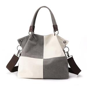 Sports Trend Bag Casual dames canvas tas Crossbody tas Mode patchwork kleurcontrast schoudertas voor dames One Size rood
