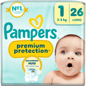 ampers Premium Protection Maat 1, 26 Luiers bij Jumbo
