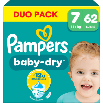 ampers BabyDry Maat 7, 62 Luiers bij Jumbo