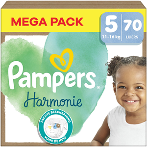 Pampers Harmonie luiers maat 5 Junior 11+kg, maxipak (1x 70 luiers)