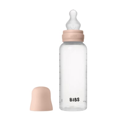 BIBS Babyfles 270 ml silicone in blush