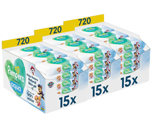 Pampers  Harmonie Aqua - Billendoekjes - Paw Patrol - 45 x 48 stuks (2160 doekjes)
