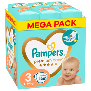 Pampers  Premium Care - Maat 3 - Mega Pack - 120 luiers