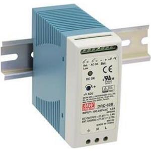 Mean Well DRC-60A DIN-rail netvoeding 13.8 V/DC 2.8 A 59 W Aantal uitgangen: 2 x Inhoud: 1 stuk(s)