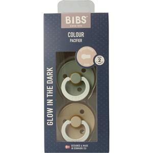 Bibs Fopspeen maat 2 sage vanilla night 2st