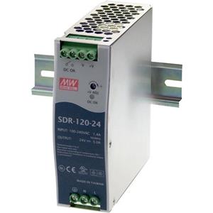 Mean Well SDR-120-12 DIN-rail netvoeding 12 V/DC 10 A 120 W Aantal uitgangen: 1 x Inhoud: 1 stuk(s)