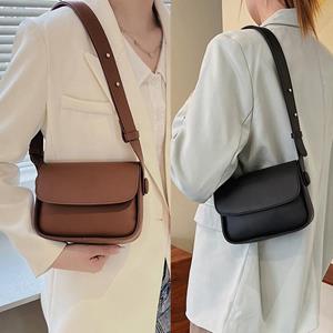 Sunnyway Casual Messenger Bag Pu Leather Kleine Vierkante Tas Eén Schouder Okseltas