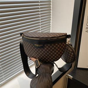 Sexy ladies trend market 2024 Nieuwe modetrend Heuptas Casual mode Borsttas Casual retro schoudertas Koreaanse crossbody tas Damestas zwart