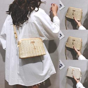 Xingben Four Fashion Women Weaving Fawn pendant Shoulder Bag Hand Bag Messenger Bag Phone Bag geel