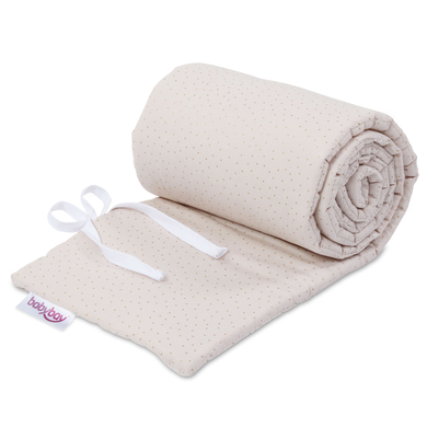 Cotton Original babybay nest organic Royal geschikt voor model beige glitter stippen goud