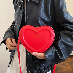 Today bag Hot Sale Hartvormige Crossbody Tassen Voor Vrouwen Stevige Pu Leren Schoudertassen Mode Handtassen