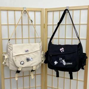 Today bag Messenger Bag Japanse Handtassen School Koreaans Enkele Schouder Meisje Student Hong Kong Stijl Retro Grote Capaciteit Postbode Vrouwen