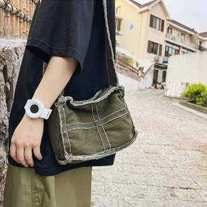 Today bag Vrouwen Kleine Canvas Schoudertas Vrouwelijke Dikke Stof Kleine Koerierstas Retro Vintage Crossbody Tassen Schattige Rits Portemonnee Voor Meisjes