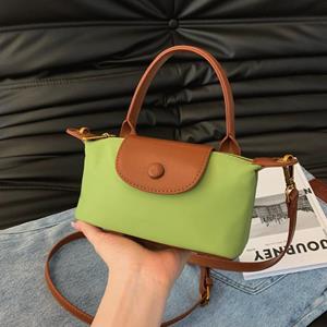 Today bag Nieuwe Mini Korte Handvat Longxiang Tas Enkele Schouder Handtas voor Vrouwen, Waterdichte Nylon Stof Forensen Kleine Crossbody Tas