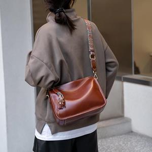 Today bag Vintage leather women's bag Soft leather crossbody bag New fashion armpit bag Senior sense cowhide shoulder bag