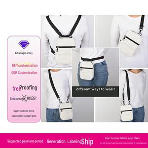 CrossCart Unisex effen kleur crossbody schoudertas - schattige en multifunctionele borstrugzak rozerode kleur
