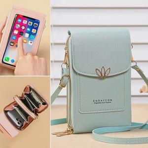 VantaGoods ENDAYCON Dames Touchscreen Crossbody Tas - Leuke, Kleine, Modieuze Tas voor Mobiele Telefoon en Sleutels donkerroze kleur