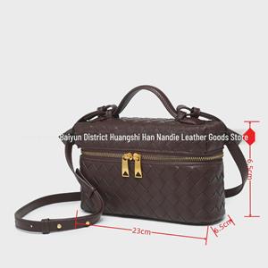 VantaGoods LP19 Veelzijdige geweven crossbody-handtas en cosmetische tas - Trendy kleine vierkante tas met één schouder zilver