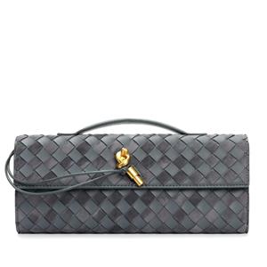 VantaGoods Matte leren geweven crossbody clutch tas voor herfst/winter abrikoos