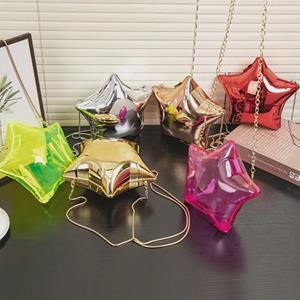 VantaGoods 2024 Summer Star Chain Crossbody Clutch - Acryl Mini Avondtas met Lippenstifthouder transparant