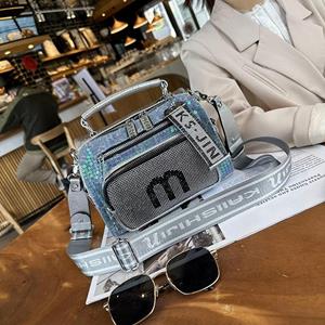 VantaGoods 2023 Trendy Dames Schoudertas met Pailletten - Stijlvolle, Veelzijdige, Met Diamanten Ingelegde Messenger Handtas zwart
