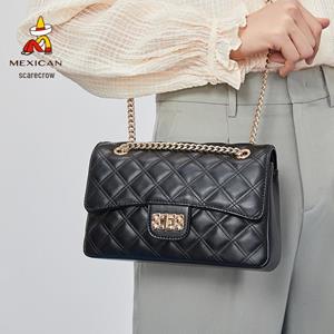 VantaGoods Dames lente/zomer 2023 Scarecrow Diamond Chain Crossbody Bag - High-End Niche Fashion zwart