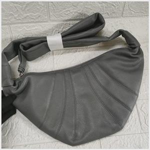 VantaGoods 2024 Echte leren Croissant schoudertas - Veelzijdige dames crossbody handtas Elegant Black