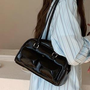VantaGoods 2025 Trendy veelzijdige handtas voor dames - Zomer & herfst Koreaanse kleine vierkante schoudertas zwart