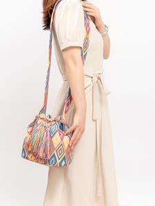 VantaGoods Bohemian Etnische Canvas Emmer Messenger Bag voor Vrouwen 25x23x8 cm