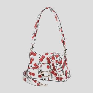 VantaGoods Kersenrode echte leren crossbody- en schoudertas - Lente/zomer bruidsmeisjes- en beroemdhedenstijl