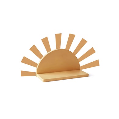 Kids Concept Wandplank mosterd met haken