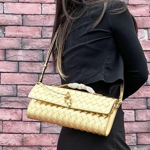 VantaGoods 2024 Lente Handgeweven Crossbody Baguette Tas - Europese & Amerikaanse Modestijl 34*14*7cm
