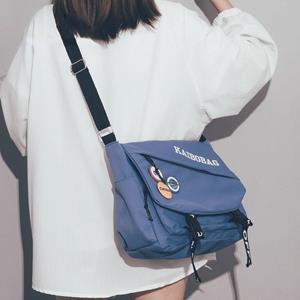 Dream shoe edge mode Waterdichte Nylon Messenger Bag Vrouwelijke Japanse Studenten Grote Capaciteit Canvas Schooltassen Jeugd Handtassen Schouder Crossbody Tassen zwart