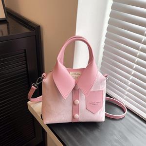 Fancy Lady Effen kleur Trendy damestas Shirt Design Stijl Hoog uitziende schoudertas Crossbody tas one size zilver