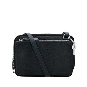 LouLou Essentiels Crossbody Sugar Snake Black