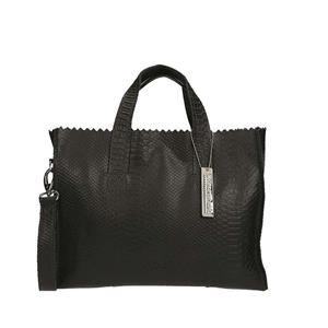 MYOMY  My Paper Bag Handbag/Crossbody Anaconda Black