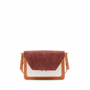The Sticky Sis Club Satchel La Promenade | Croissant Brown + Hortensia Blue + Vin Rouge